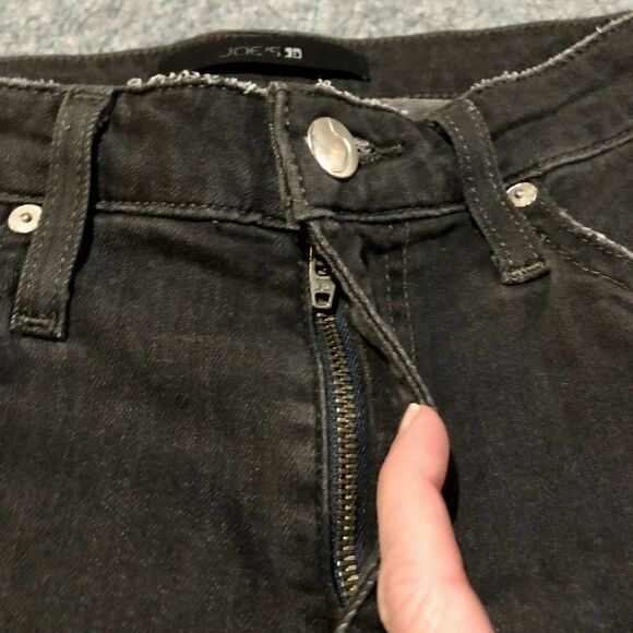 Joe’s Jeans 26 Dark Blue Distressed Mid Rise Raw Hems 27 in Inseam Women's - Picture 7 of 12